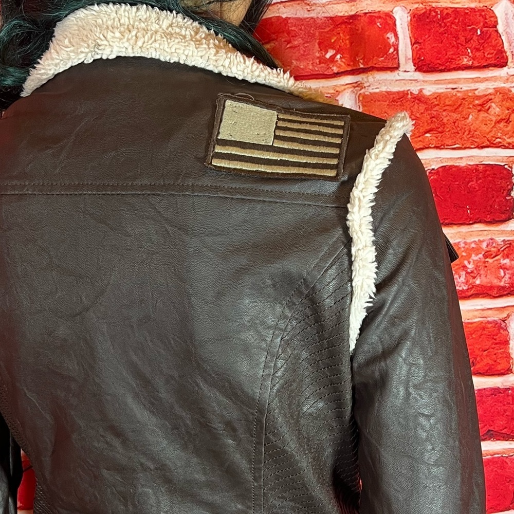 Affliction Women’s Black premium leather jacket - Picture 3 of 11
